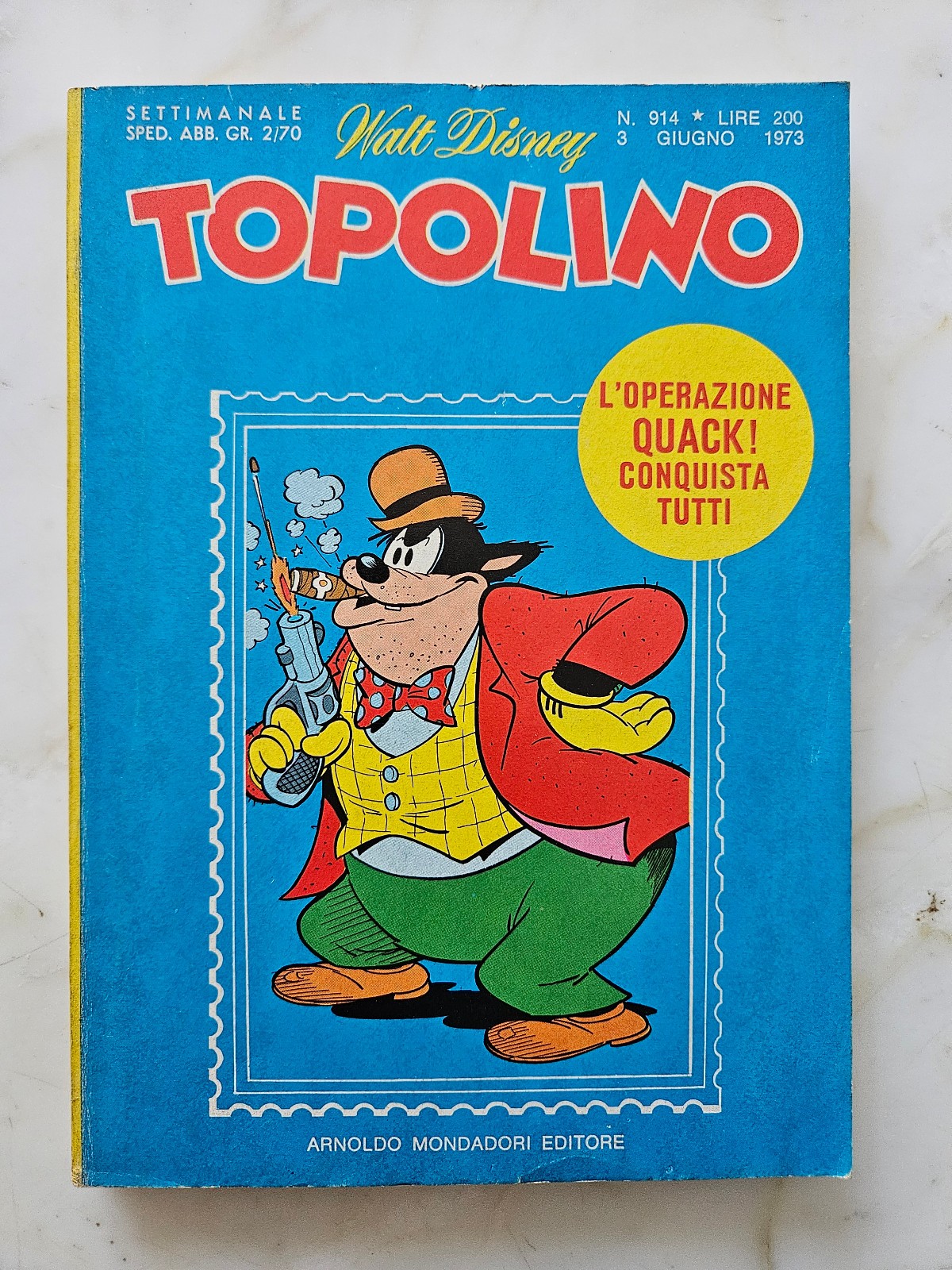 Topolino libretto n.  914 - 1973 - ottimo/edicola  SI punti e cedola abbonamento