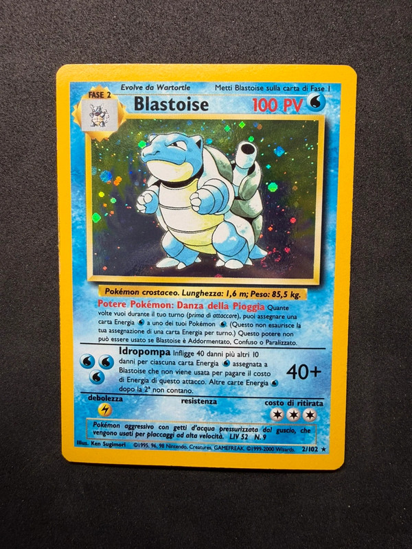 Blastoise Set Base Holo Italiano 1999