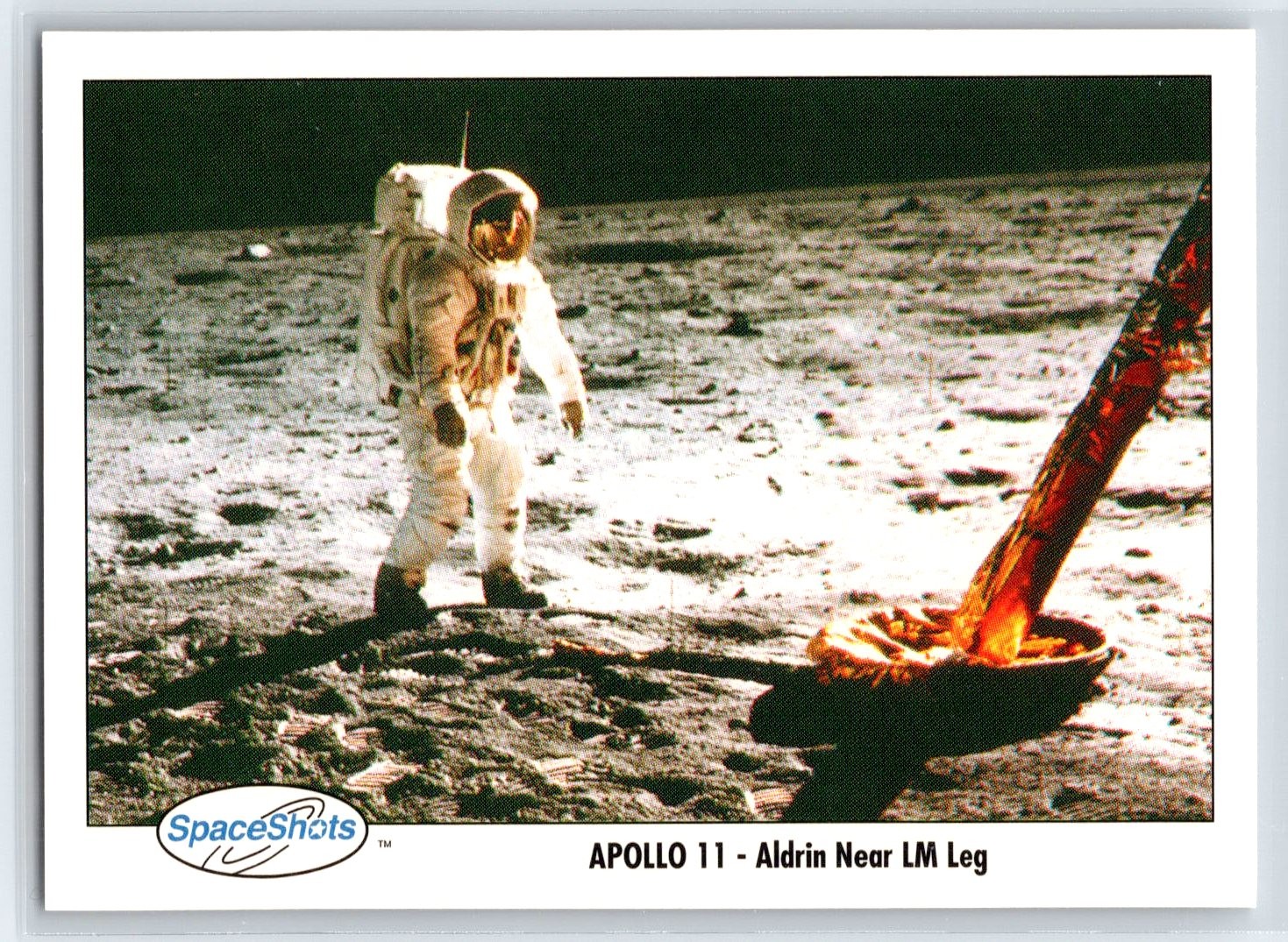 1990-92 Space Ventures Space Shots Apollo 11 - Aldrin Near LM Leg #0163