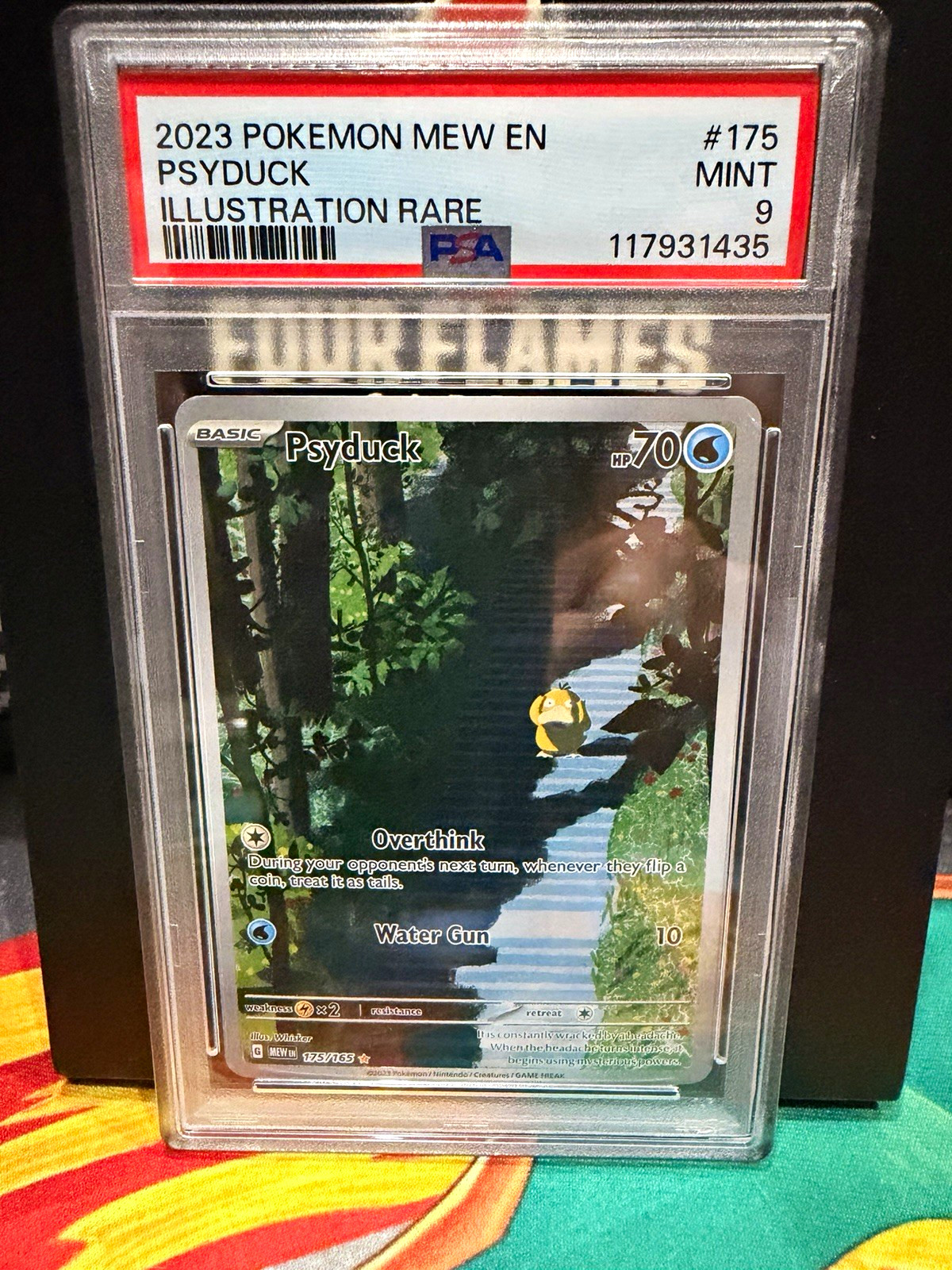 2023 Mew Psyduck Illustration Rare Holo 175/165 PSA 9 117931435