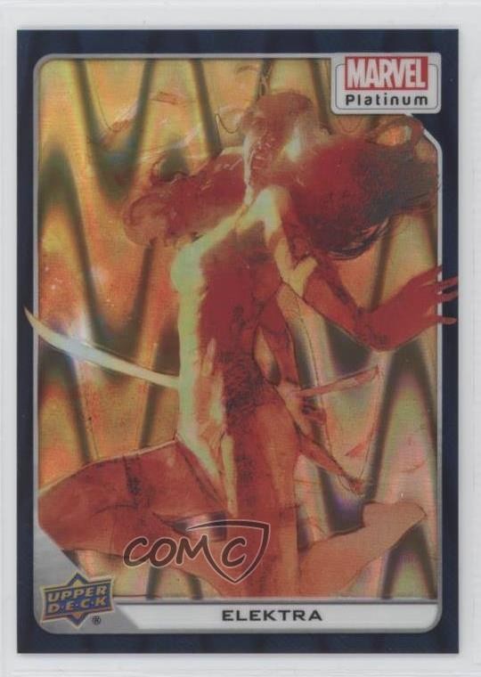 2023 Upper Deck Marvel Platinum Teal Wave 580/799 Elektra #48 0il7