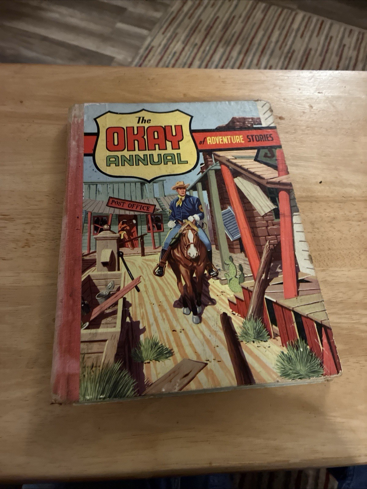 VINTAGE OKAY ANNUAL OF ADVENTURE STORIES PUBLISHED  1961 WESTERN STORIES BOOK