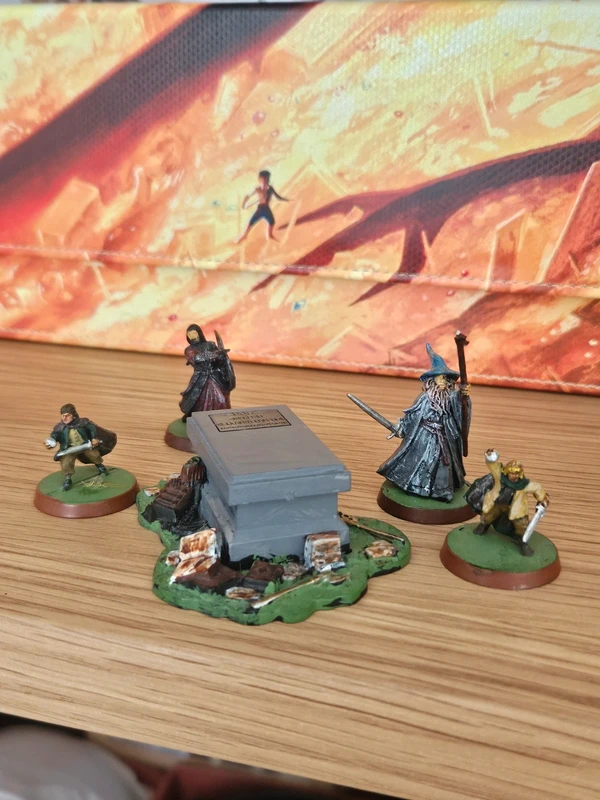 Tombeau de Balin avec figurine Warhammer Seigneur des Anneaux