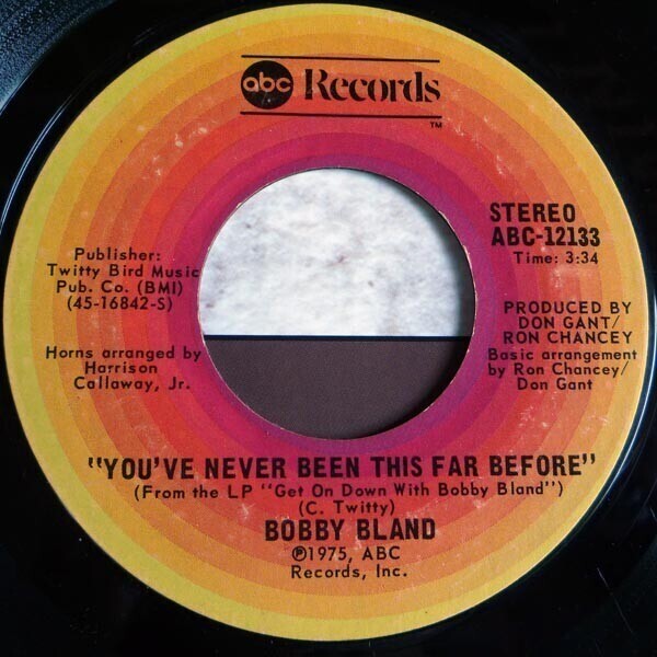 Bobby Bland 7'' 45 RPM Vinile EX ABC-12133 Early R&B