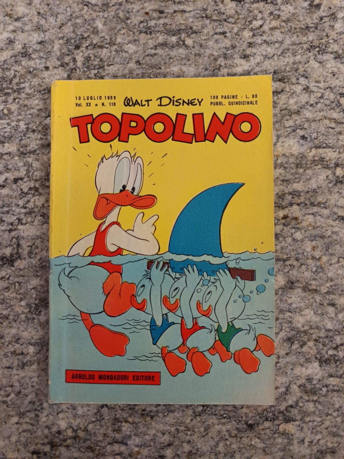TOPOLINO Libretto N.118 del 1955 con BOLLINO originale