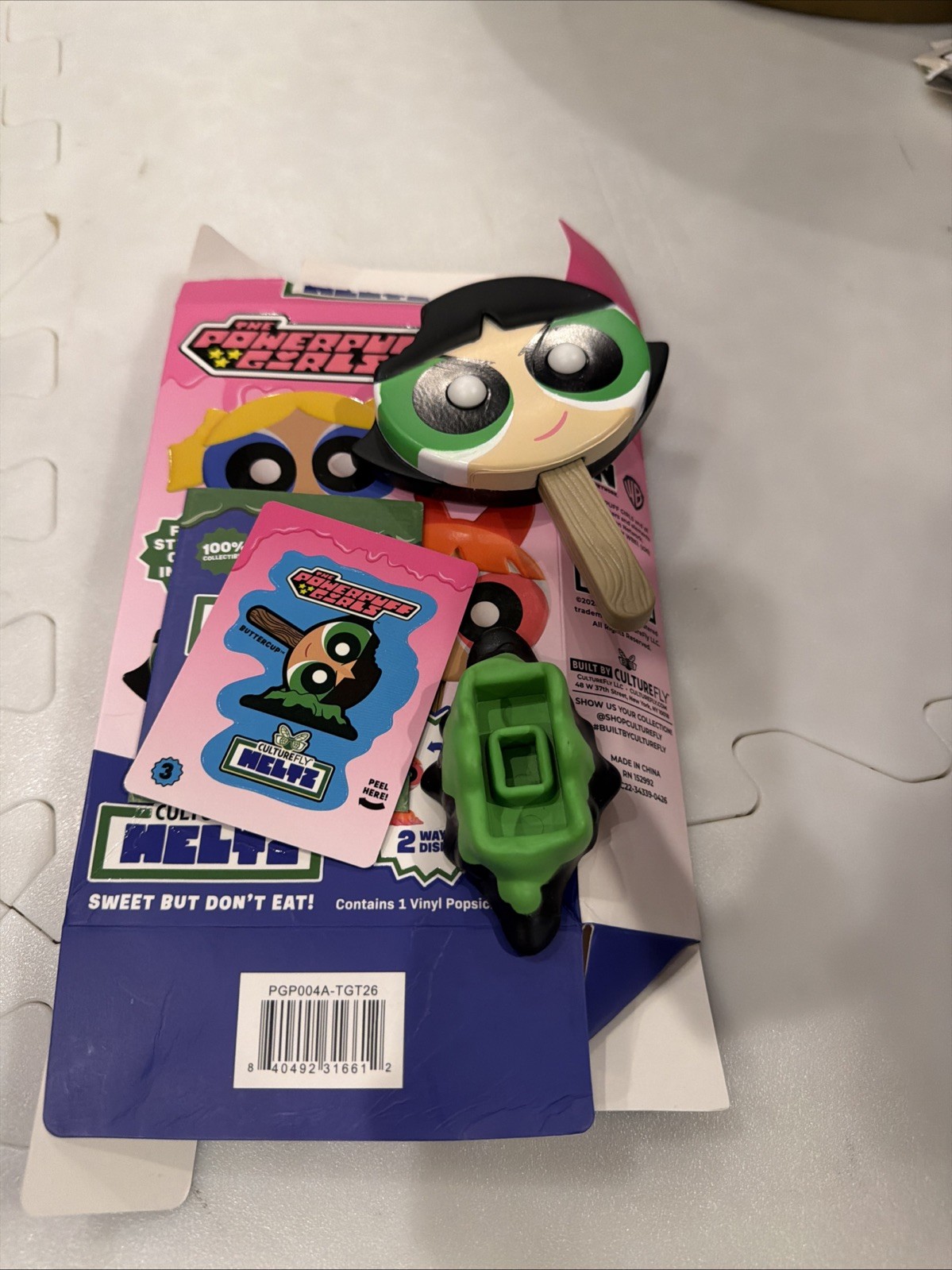 CultureFly MELTZ Powerpuff Girls Buttercup Series 1 Vinyl Figure Open Box new