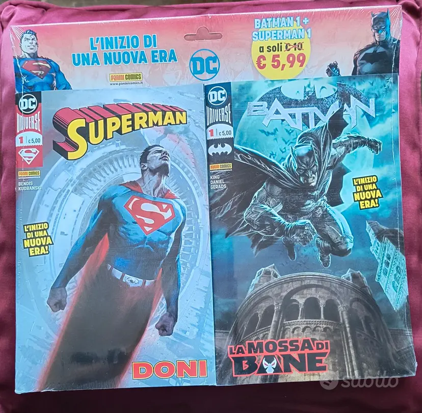 DC Comics Pack Batman n. 1 + Superman n. 1 Sealed