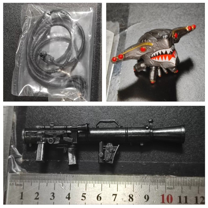 1pc Mezco 1/12 ‌Hawk P40 Rocket Launcher Pipeline Head Sculpture Accessories