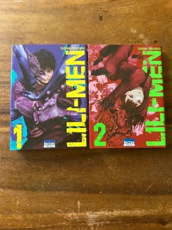 Manga : Lili-Men de Takuma Tokashiki ; lot tomes 1 et 2 comme neuf