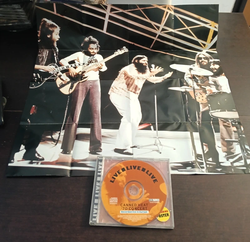 CD Canned Heat '70 Concert stampa EU 2001 con Poster