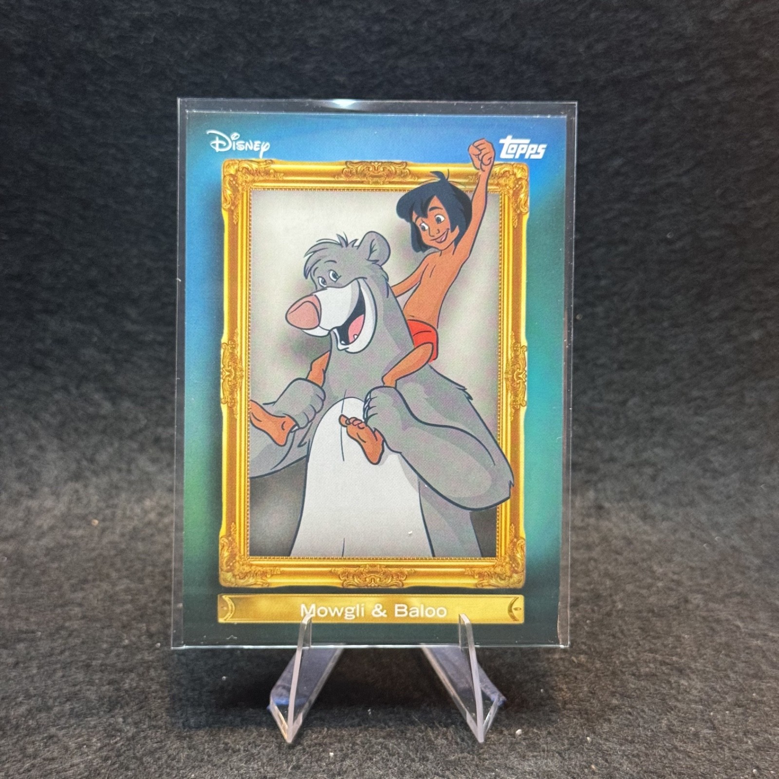 2026 Topps Disney Neon Mowgli & Baloo Family First #FF-8