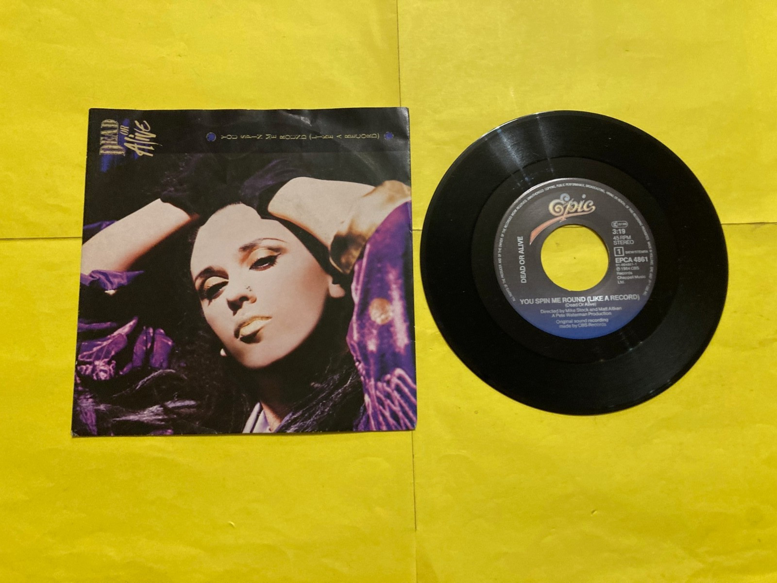 45 TOURS   dead or alive    you spin me round