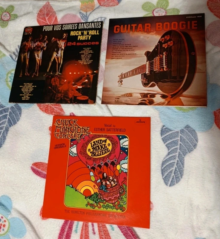 Lot 3 Vinyles 33T vintage Jazz-Fusion  Rock'N'Roll Party