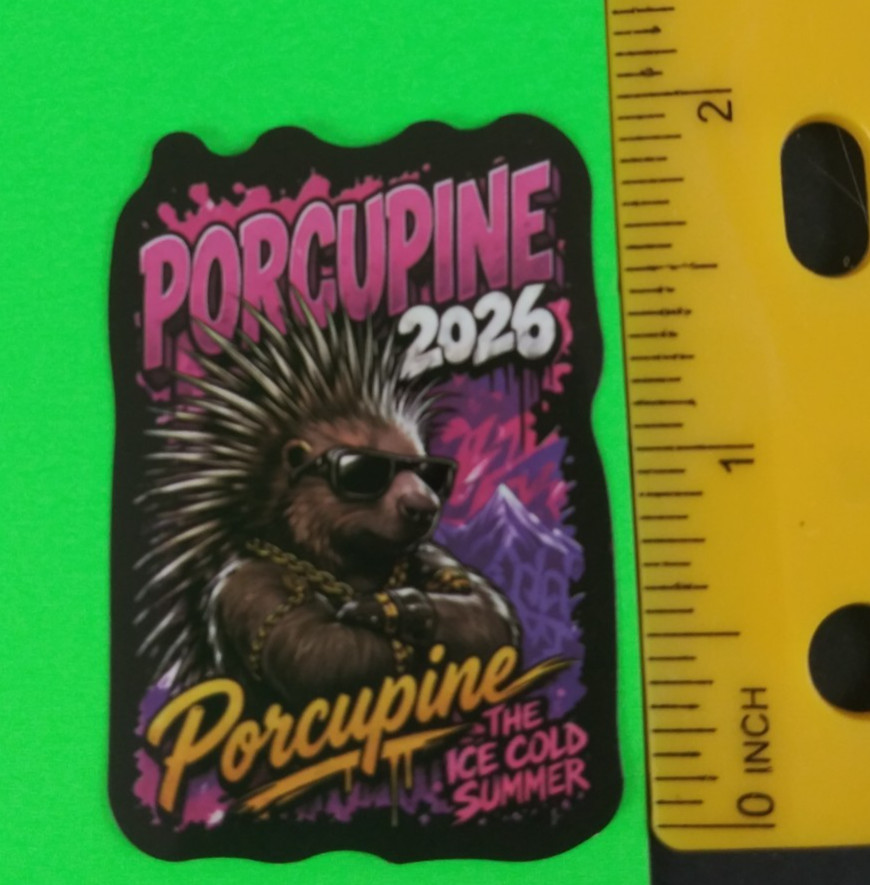 Porcupine The Ice Cold Summer Sticker (A)