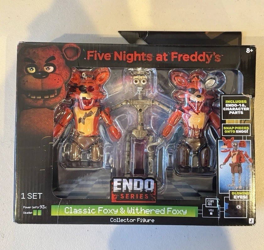 Five Nights at Freddy's 6" Endo-Series Endo-1 Classic + Jazware Foxy appassito