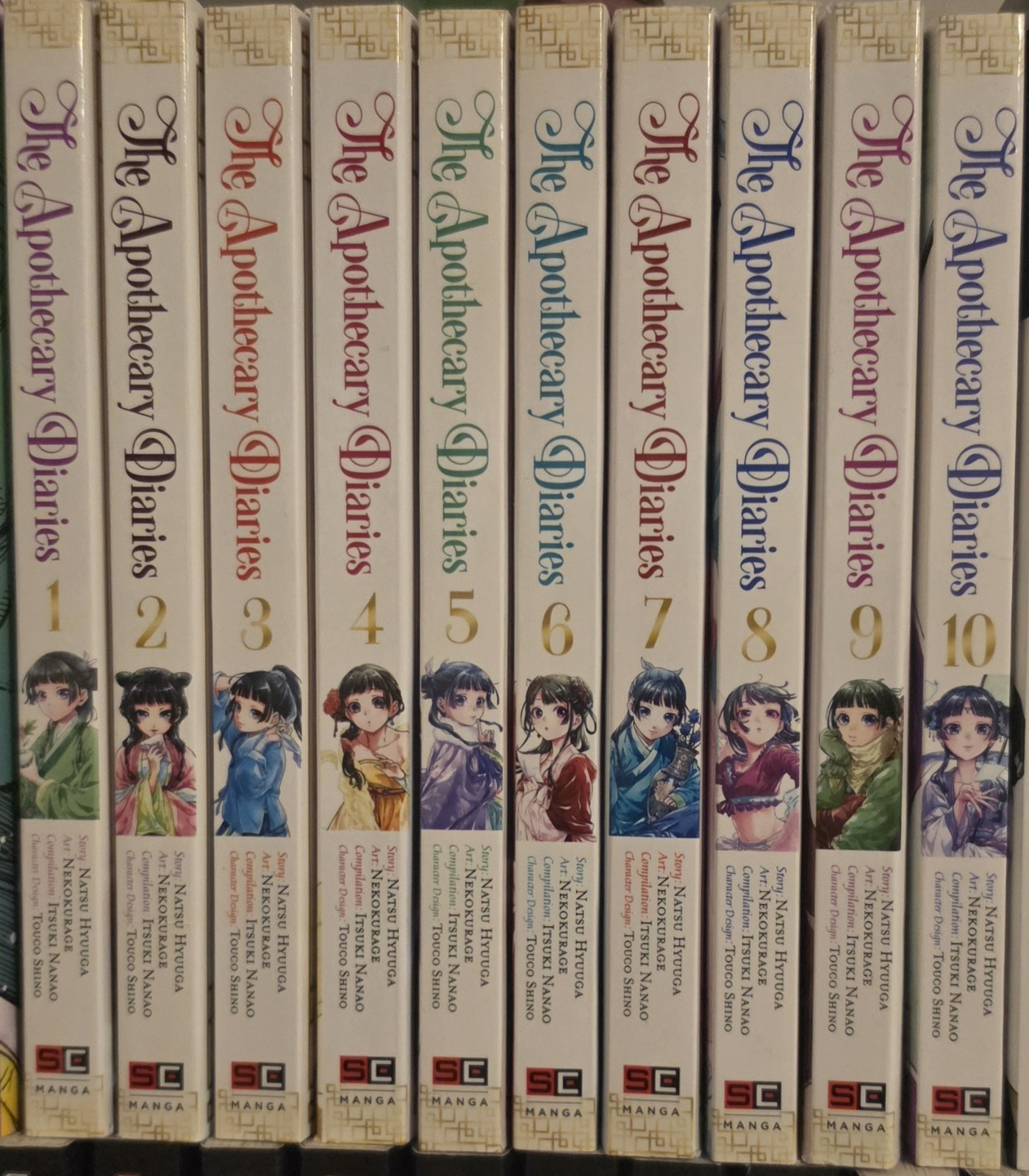 Diari della farmacia volumi 1-10 manga inglese