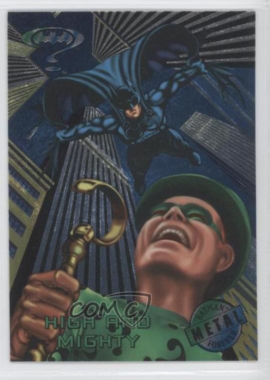 1995 Fleer Metal Batman Forever The Riddler Alto e potente #22 0b6