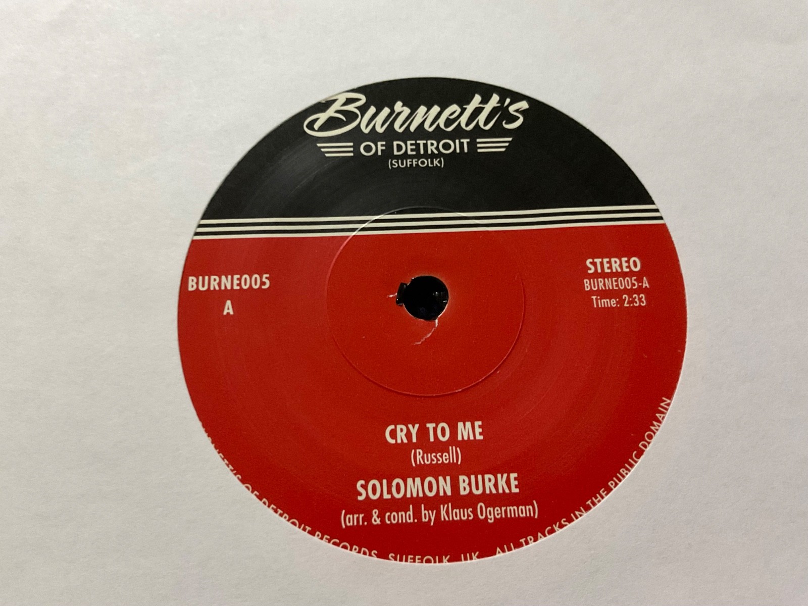 SOLOMON BURKE CRY TO ME/MEL TORME COMIN HOME BABY MINT