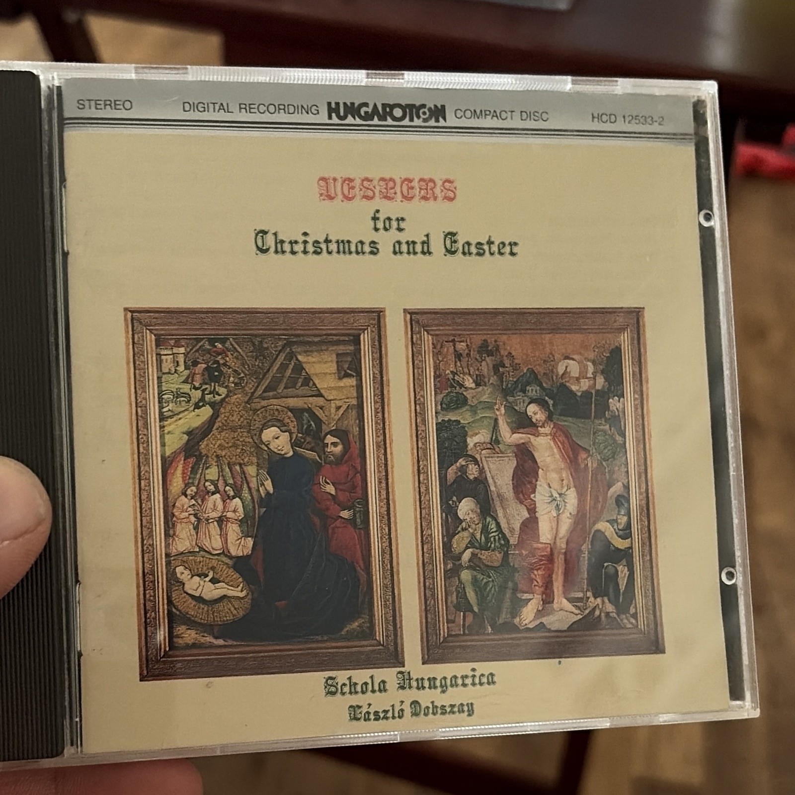 Hungaroton Schola Hungarica - Vespers for Christmas & Easter CD Album 1984