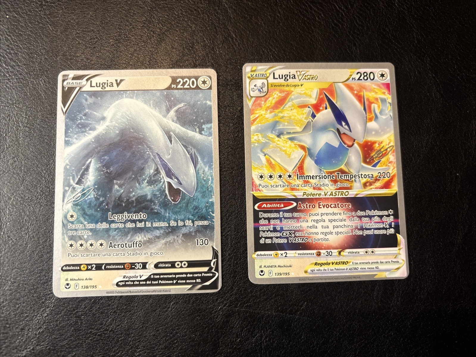 Lotto Lugia VSTAR 139 + Lugia V 138 WCD 2023 World Championships Italiano NM