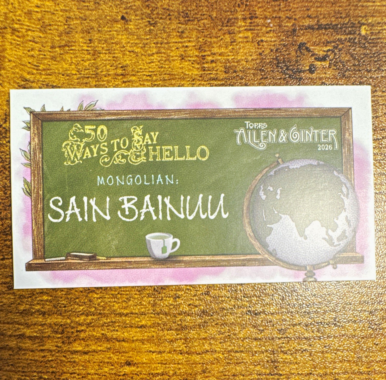 Topps 2026 Allen & Ginter 50 Ways To Say Hello WTSH-31 Sain Bainuu Insert
