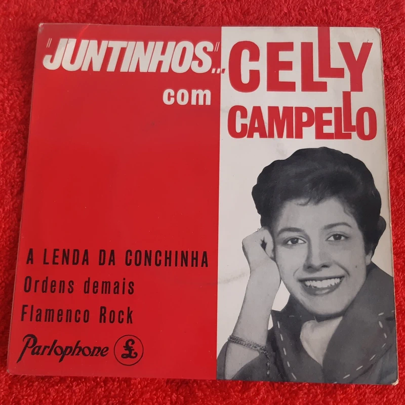 Disco Vinil Single EP Celly Campello - Juntinhos + 3 músicas