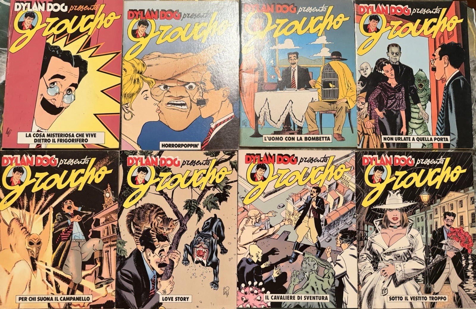 Dylan Dog presenta Groucho – Lotto completo 8 albi da collezione Bonelli