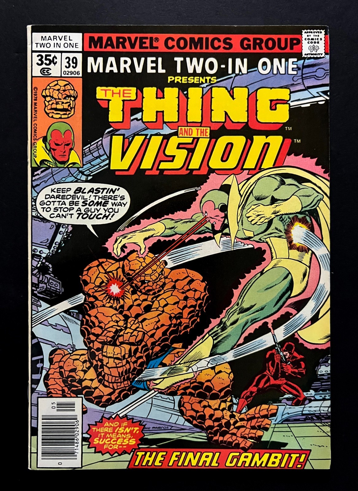 MARVEL TWO-IN-ONE #39 Hi-Grade THING VISION DAREDEVIL Marvel Comics 1978