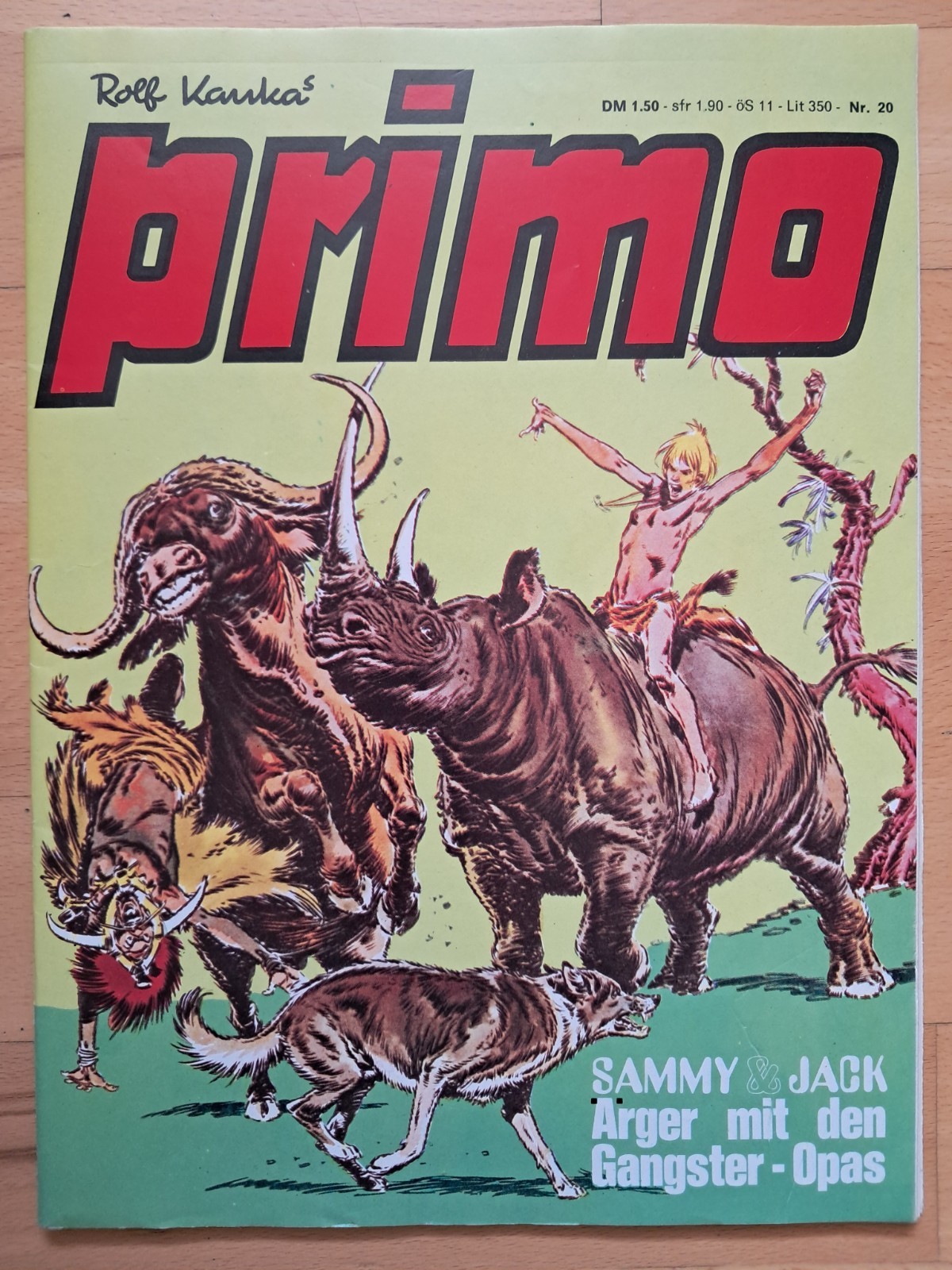 Primo n.20 del 1973 con Manos Kelly, Principe Cuore di Ferro, Misha, Kronan... - OTTIMO