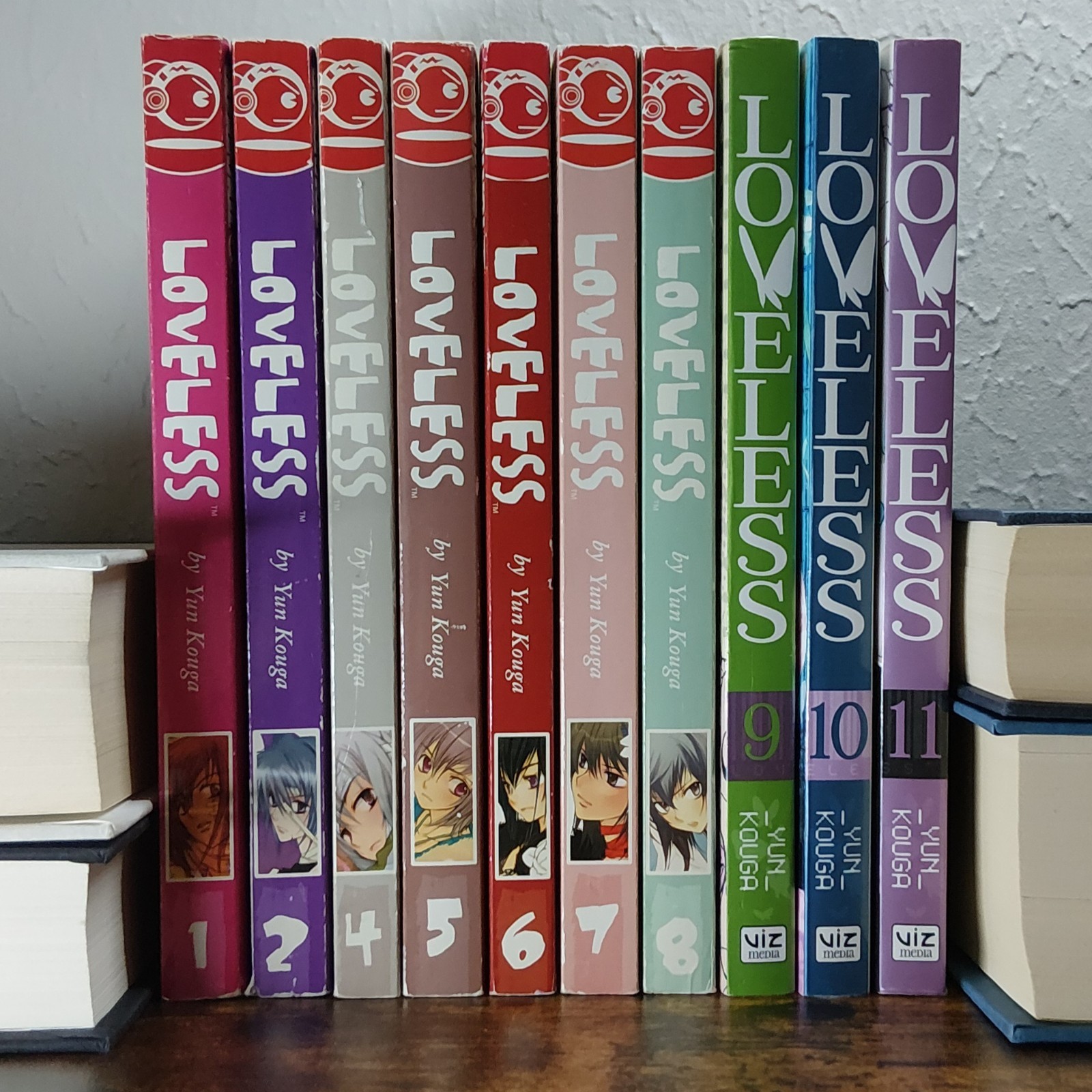 Loveless Manga Serie Yun Kouga Vol. 1-2 4-11 COPERTINA TASCABILE TokyoPop Fantasy Romance