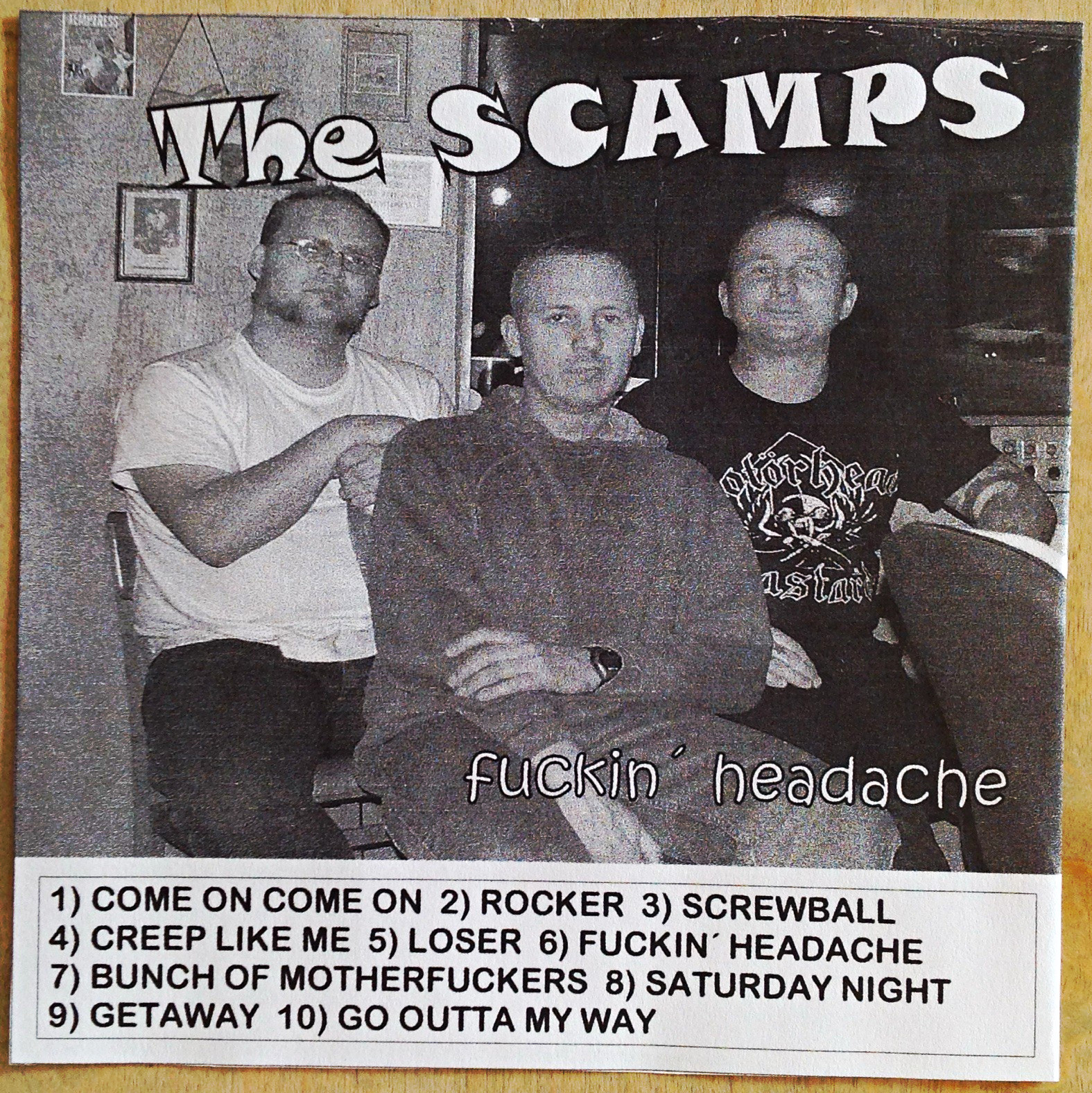 The Scamps – fuckin' headache (Promo-CD) Punkrock Psychobilly 