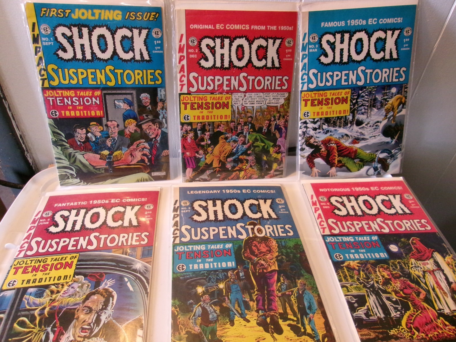 SHOCK SUSPENSTORIES 1 thru 18 (#16 missing) - CLASSIC E.C. REPRINTS NM 1996