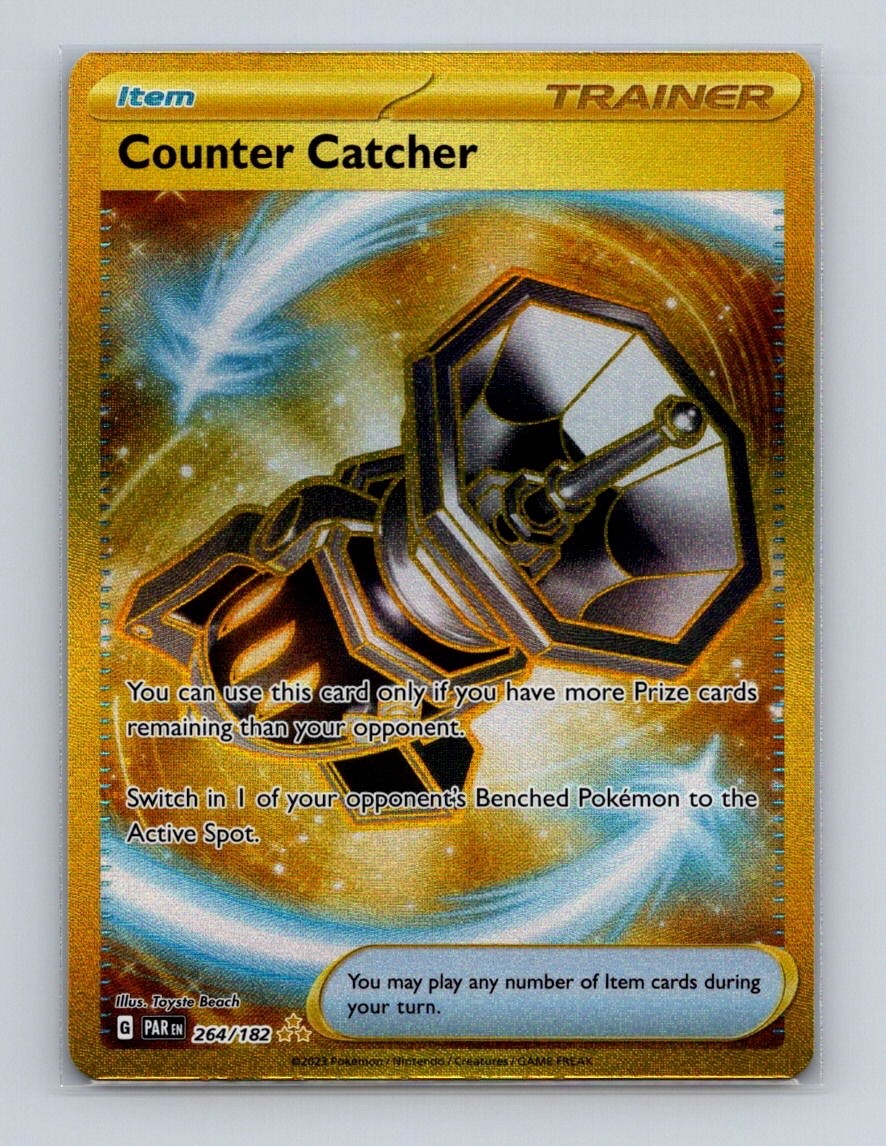 Counter Catcher 264 2023 Pokemon Paradox Rift Full Art Hyper Rare Card NM+ (b)