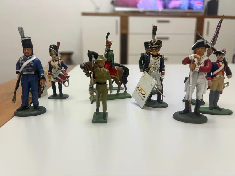 Del Prado Zinnfiguren Collection – 10 Stück (Konvolut / Soldaten & Reiter)