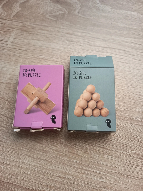 Pack 2 Juegos de Ingenio IQ Puzzle Madera (Nuevos / Flying Tiger)dideco.es
