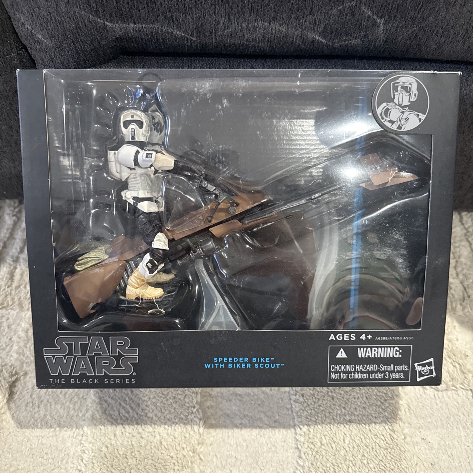 Hasbro Star Wars The Black Series Speeder Bike Veicolo con Biker Scout...