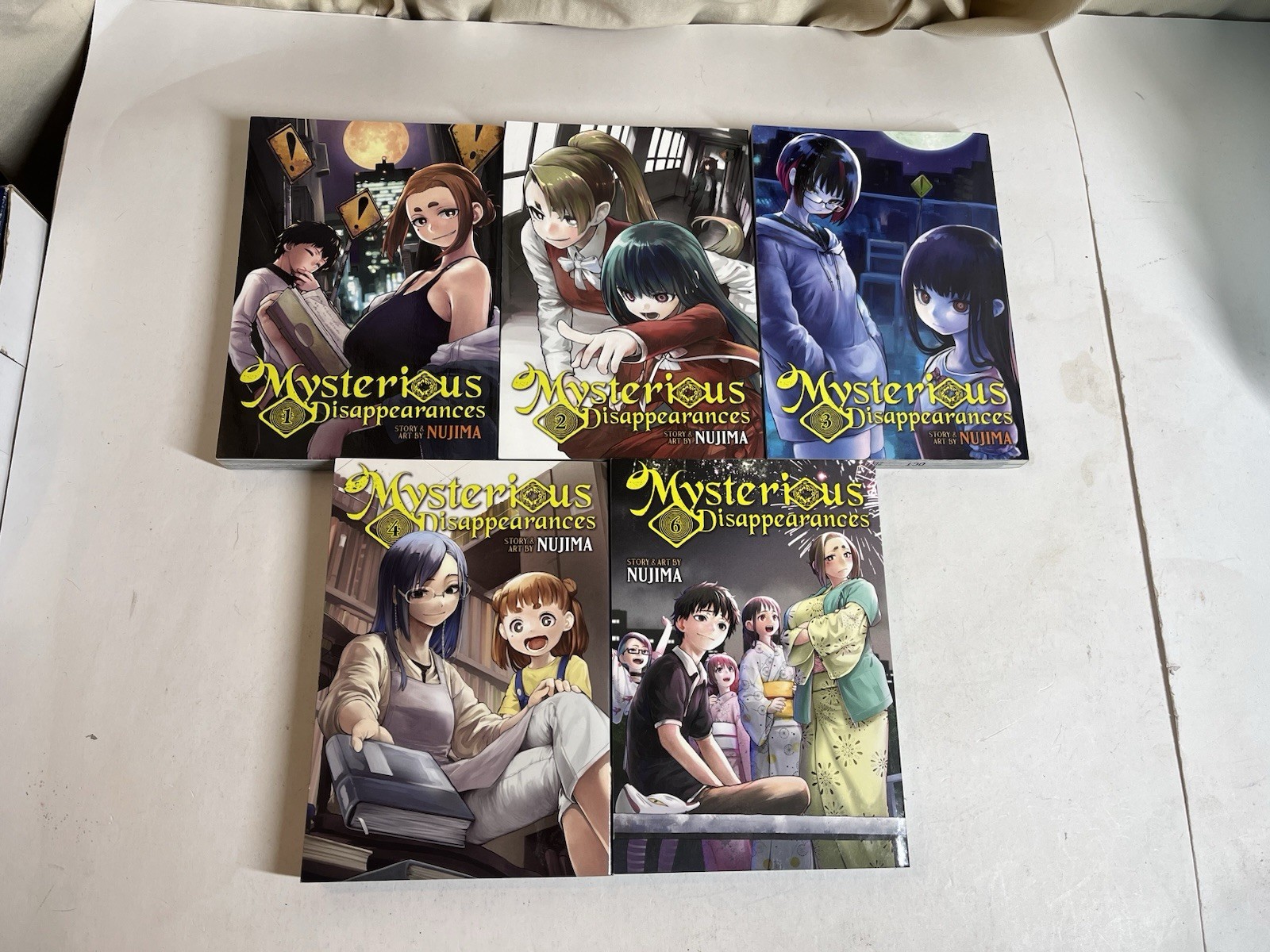Misterious Disappearances lotto di 5 vol (1-4 più 6) Seven Seas ex biblioteca