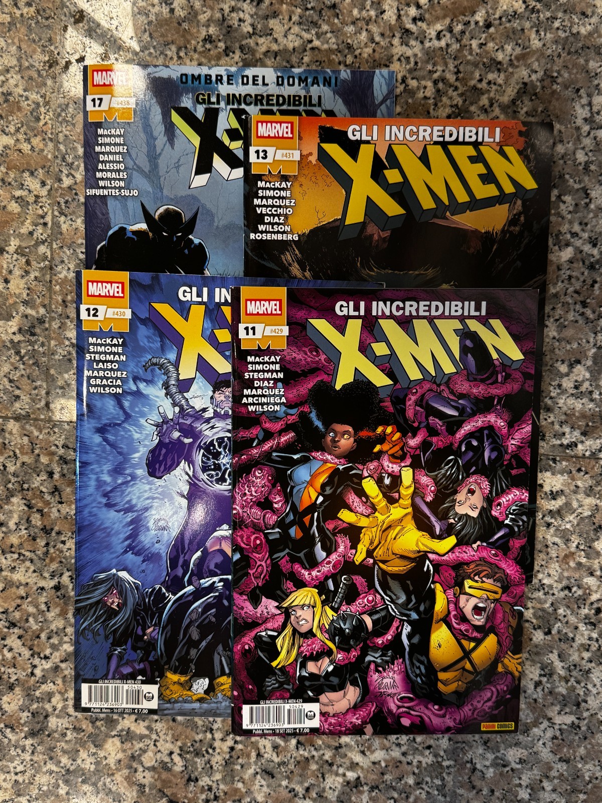 Gli Incredibili X-Men 429-431, 438 (Sconto 50%) - Panini Comics