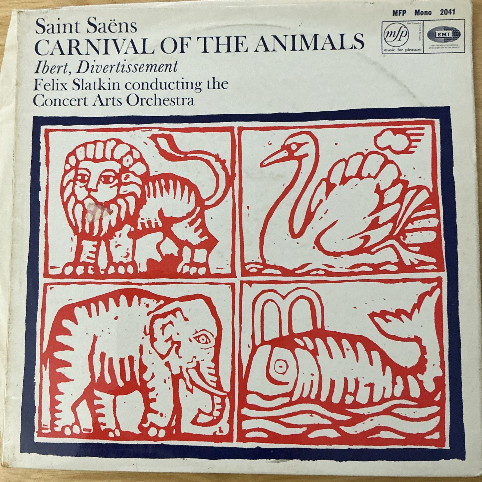 Camille Saint-Saëns , Jacques Ibert , Felix Slatkin , The
