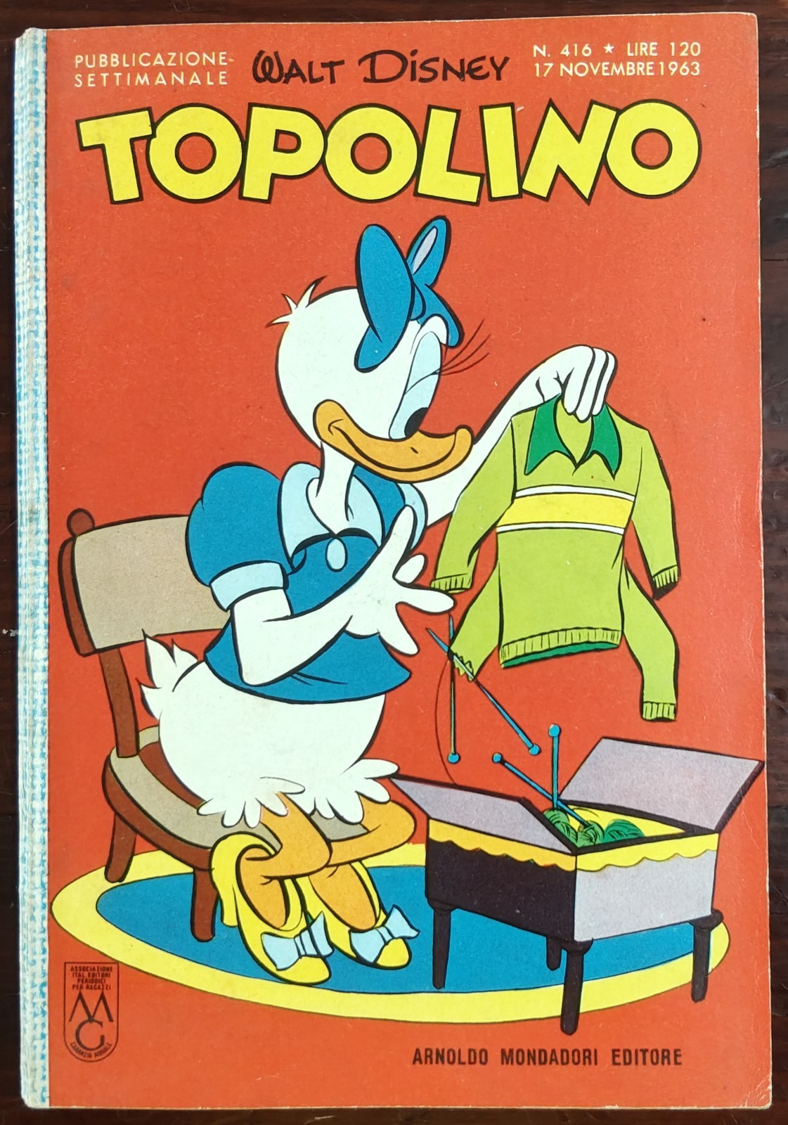 TOPOLINO LIBRETTO 416 - OTTIMO - CON BOLLINI - FUMETTO DISNEY DEL 1963