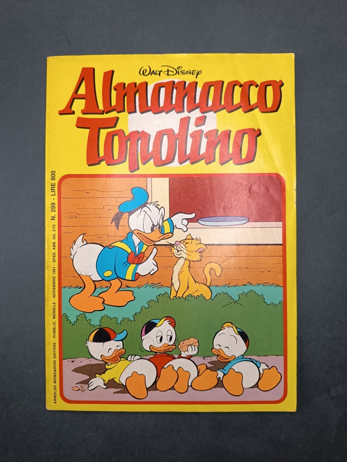 Fumetto Almanacco Topolino n.299 Novembre 1981 Mondadori Disney