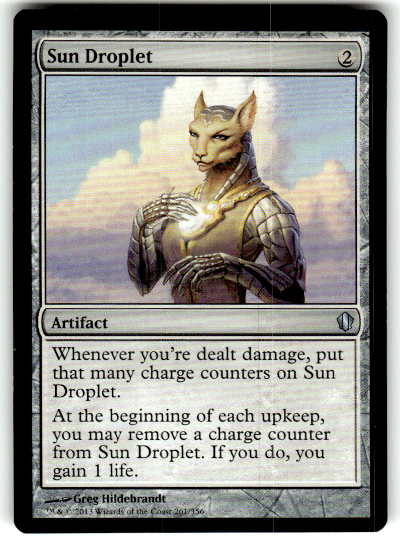Sun Droplet Commander 2013 261 U Magic: The Gathering quasi nuovo