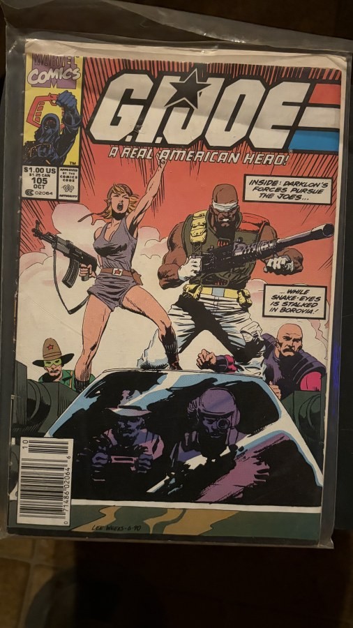 G.I. Joe: A Real American Hero #105 (1990) Marvel Newsstand Edition Comic