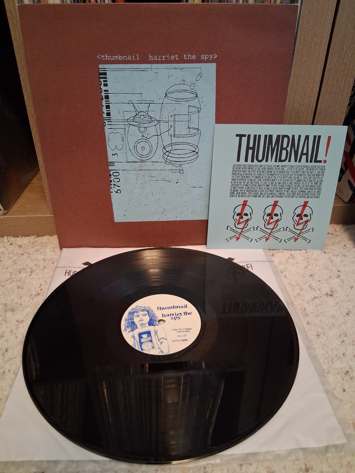 Thumbnail/Harriet The Spy Vinyl Record 1996 LP RARE EMO HARDCORE VG+