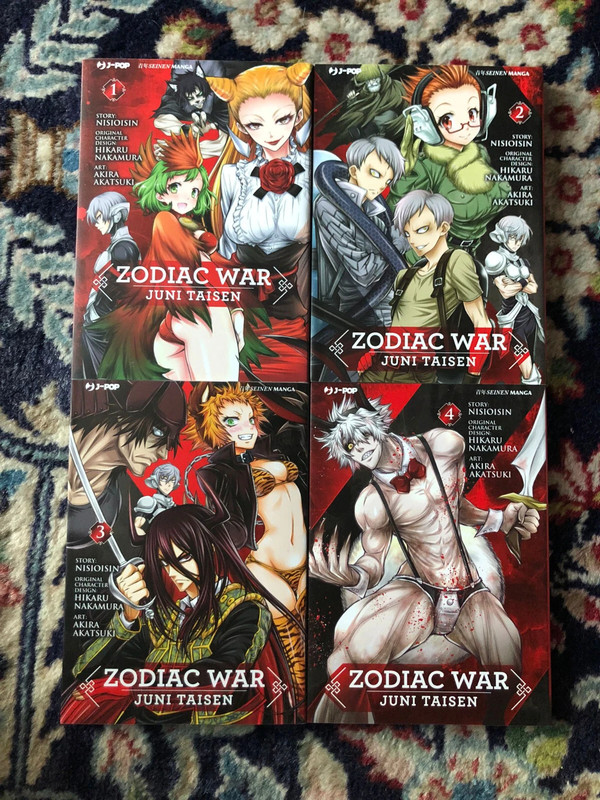 Zodiac War 1-4 - Juni Taisen - Nisioisin - Akira Akatsuki - J-Pop - Seinen - Box