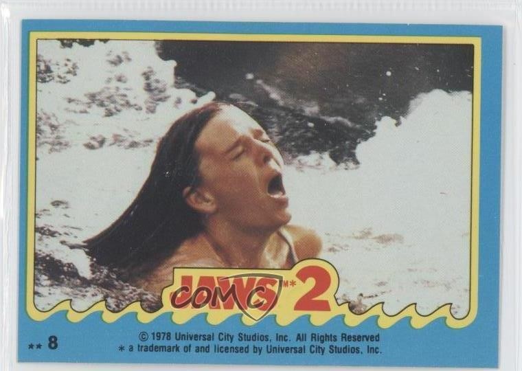 1978 Topps Jaws 2 Stickers Jaws 2 #8 0n8