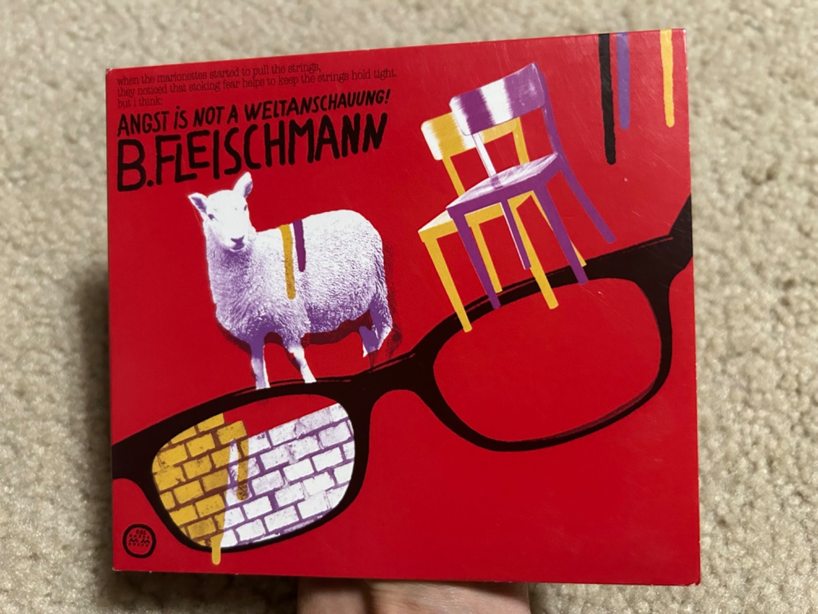 B. FLEISCHMANN Angst Is Not A Weltanschauung! Music CD