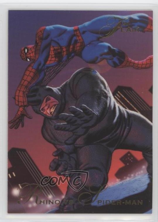 1994 Flair Marvel Spider-Man Rhino #23 0o5