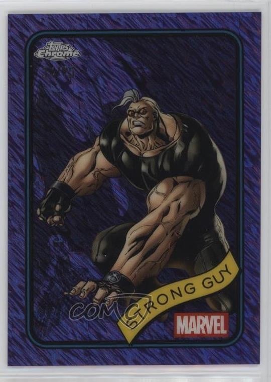 2025 Topps Chrome Marvel Comics Viola Shimmer rifrattore 34/75 ragazzo forte 1i3m