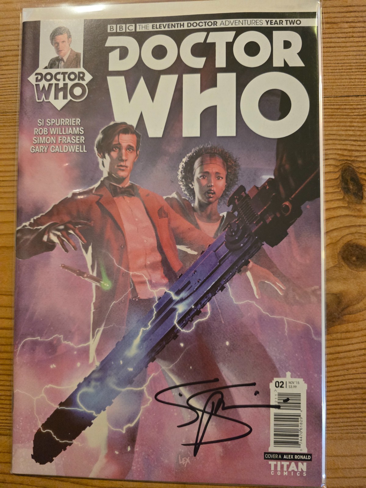 DOCTOR WHO Eleventh Doctor Year 2 Issue 2 SIGNED Si Spurrier Cover A Titan NM